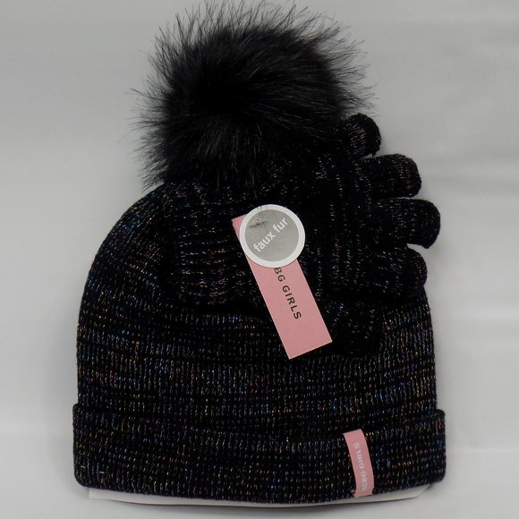 BCBGirls Other - BCBG Girls 2 Piece Sparkle Hat and Glove Set NWT